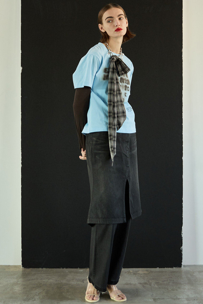 MAISON SPECIAL(メゾンスペシャル)｜Layered Skirt Denim Pants