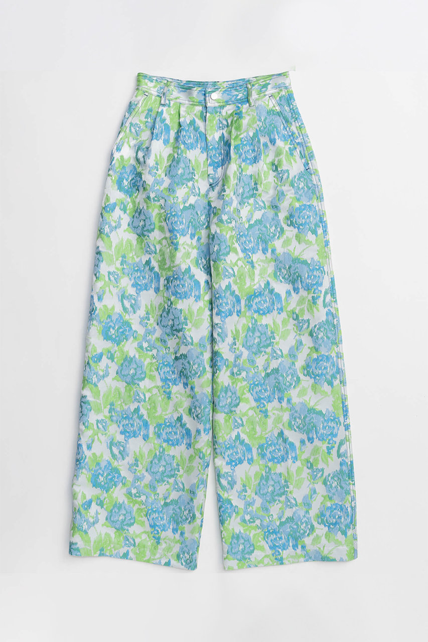 メゾンスペシャル/MAISON SPECIALのFlower Jacquard Pants/フラワージャガードパンツ(GRN(グリーン)/21261465701)