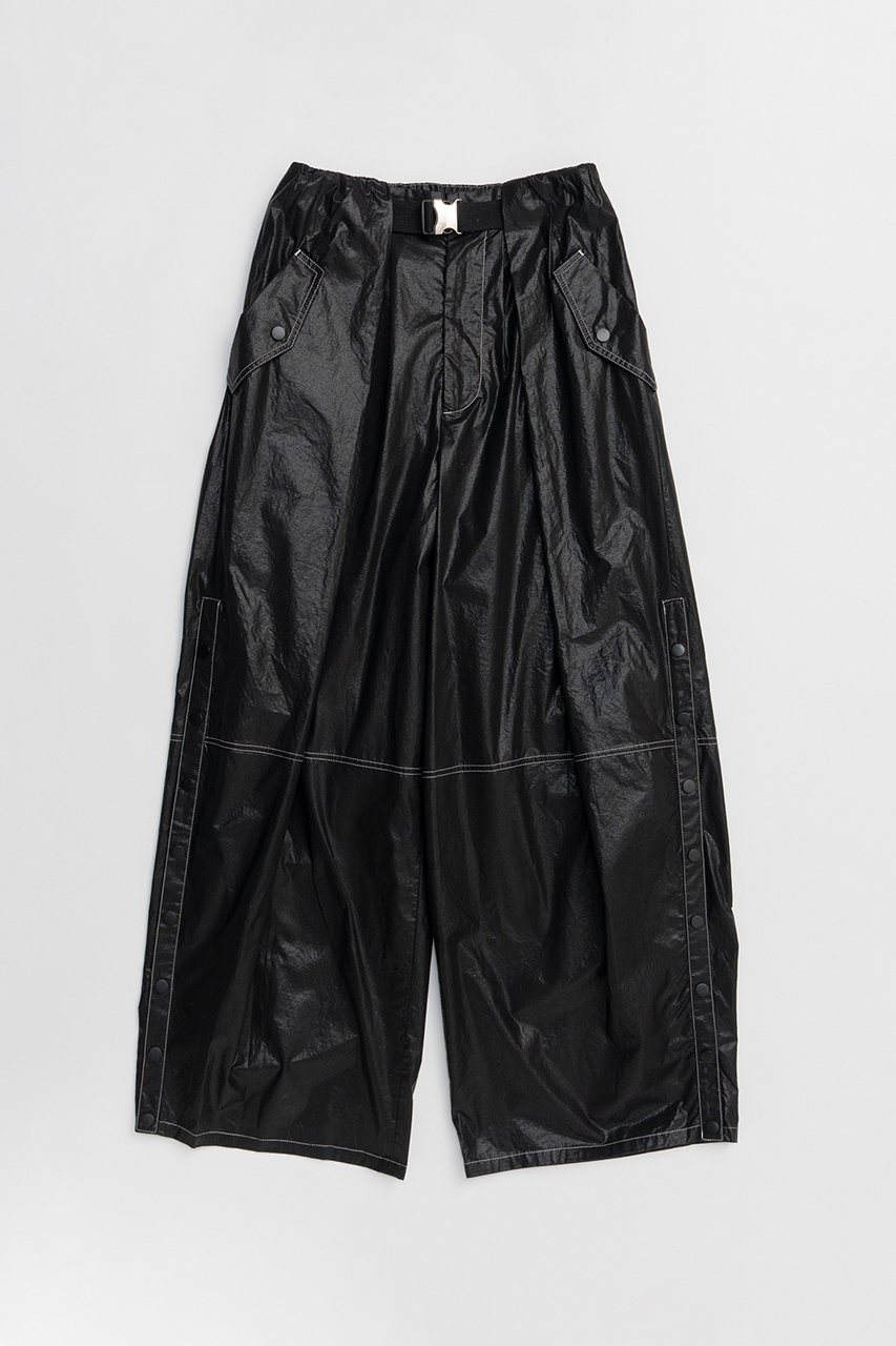 メゾンスペシャル/MAISON SPECIALのWaist Tuck Work Pants/ウエストタックワークパンツ(BLK(ブラック)/21261465702)