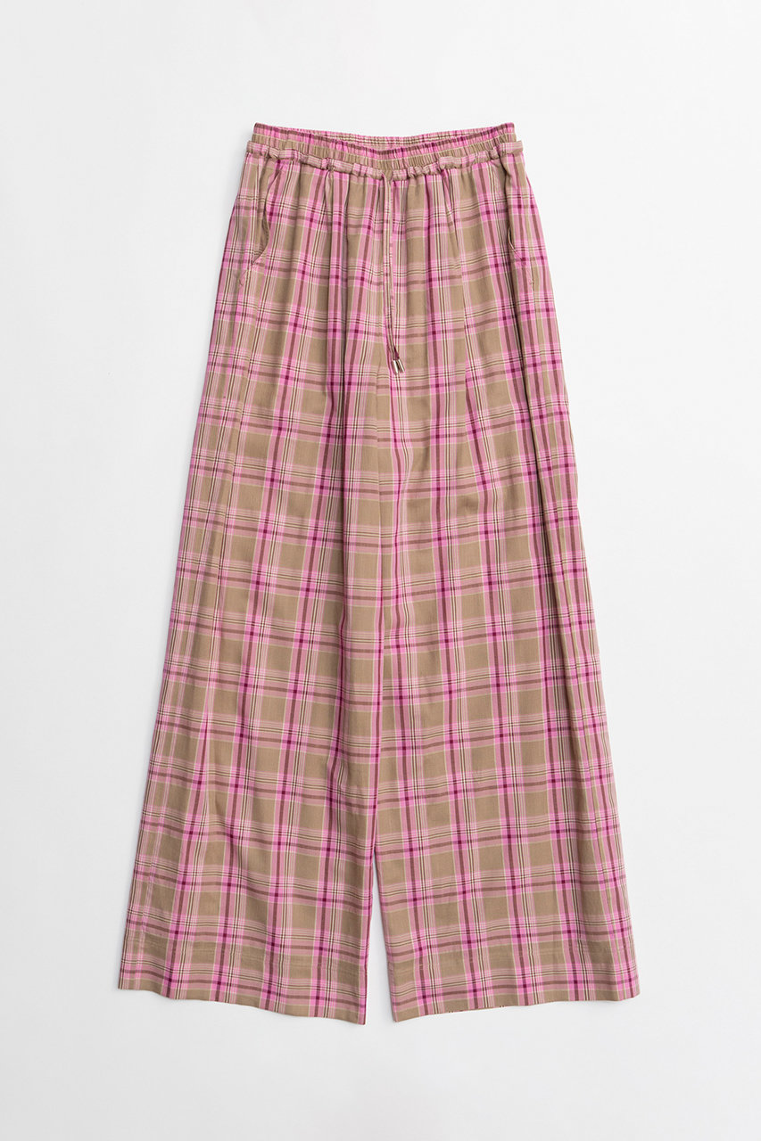 メゾンスペシャル/MAISON SPECIALのMulti-Color Easy Check Pants/マルチカラーイージーチェックパンツ(PNK(ピンク)/21261465705)