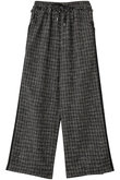 MAISON SPECIAL(メゾンスペシャル)｜Side-Lined Tweed Easy Pants