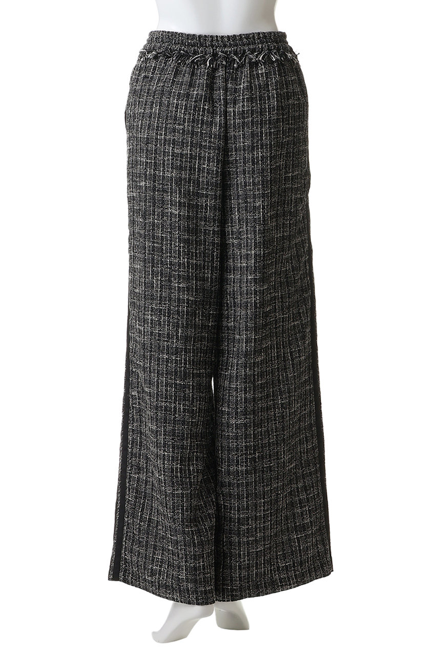 MAISON SPECIAL(メゾンスペシャル)｜Side-Lined Tweed Easy Pants