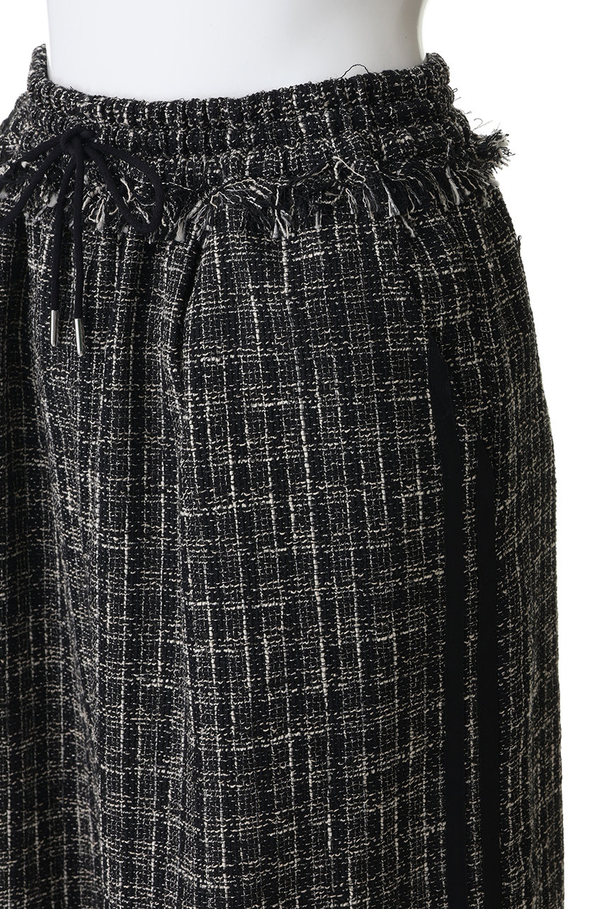 MAISON SPECIAL(メゾンスペシャル)｜Side-Lined Tweed Easy Pants