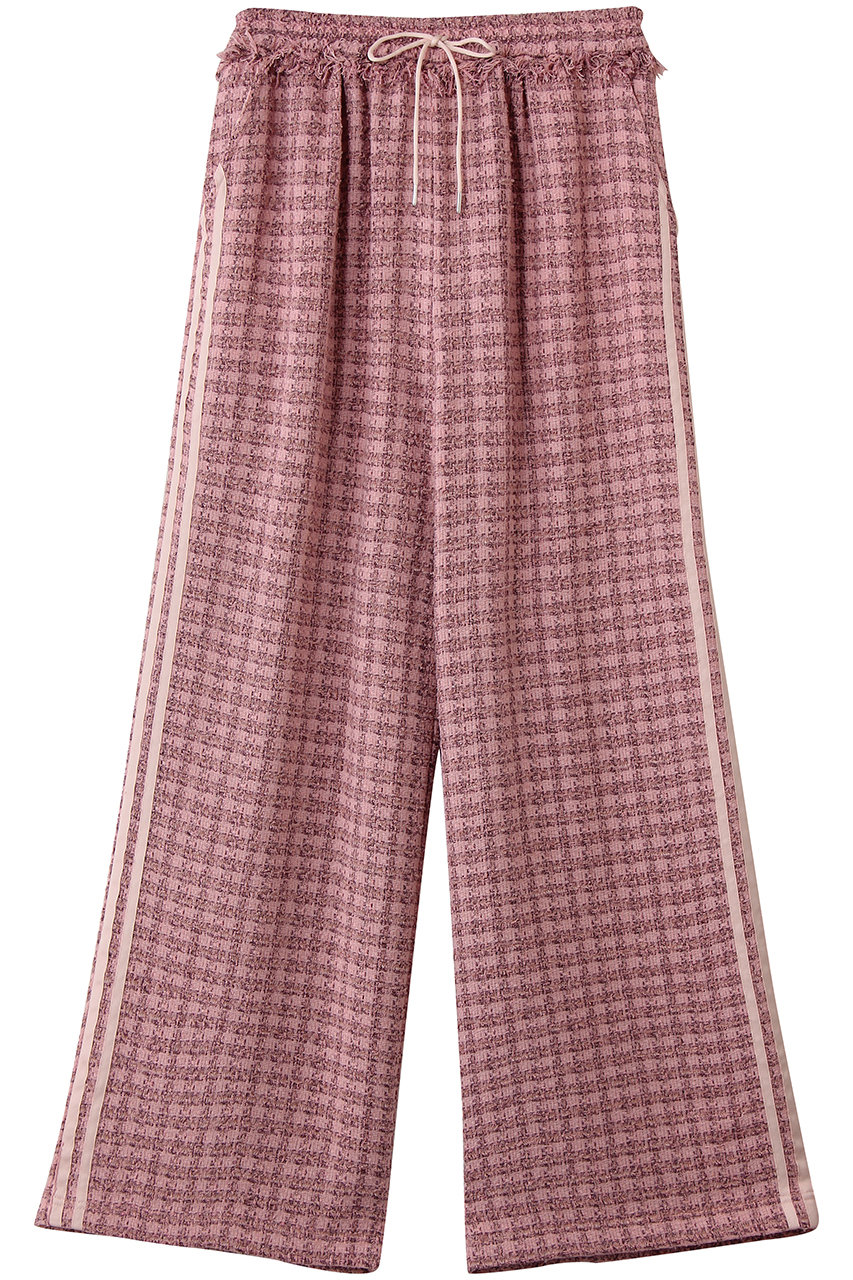 メゾンスペシャル/MAISON SPECIALのSide-Lined Tweed Easy Pants/サイドラインツイードイージーパンツ(PNK(ピンク)/21261465706)