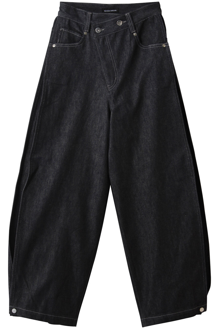 メゾンスペシャル/MAISON SPECIALのSide-Tuck Cocoon Denim Pants/サイドタックコクーンデニムパンツ(NVY(ネイビー)/21261465801)