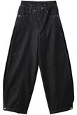 Side-Tuck Cocoon Denim Pants/サイドタックコクーンデニムパンツ
