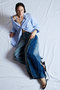 Side-Tuck Cocoon Denim Pants/サイドタックコクーンデニムパンツ メゾンスペシャル/MAISON SPECIAL