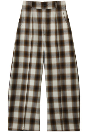 メゾンスペシャル/MAISON SPECIALのCenter Pin Tuck Ombre Check Pants/センターピンタックオンブレチェックパンツ(110600/110601)