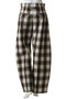 Center Pin Tuck Ombre Check Pants/センターピンタックオンブレチェックパンツ メゾンスペシャル/MAISON SPECIAL
