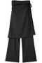 Side Gathered Wrap Skirt Pants/サイドギャザーラップスカートパンツ メゾンスペシャル/MAISON SPECIAL C.GRY(チャコールグレー)
