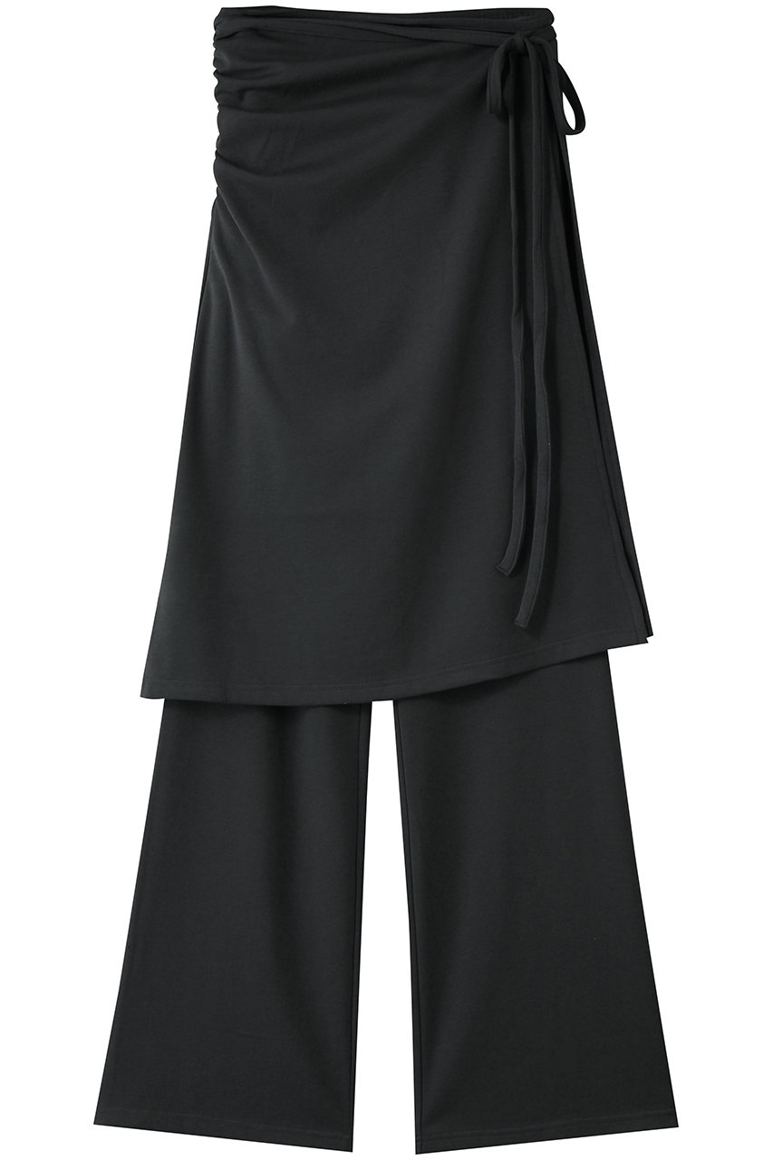 メゾンスペシャル/MAISON SPECIALのSide Gathered Wrap Skirt Pants/サイドギャザーラップスカートパンツ(C.GRY(チャコールグレー)/21261465810)
