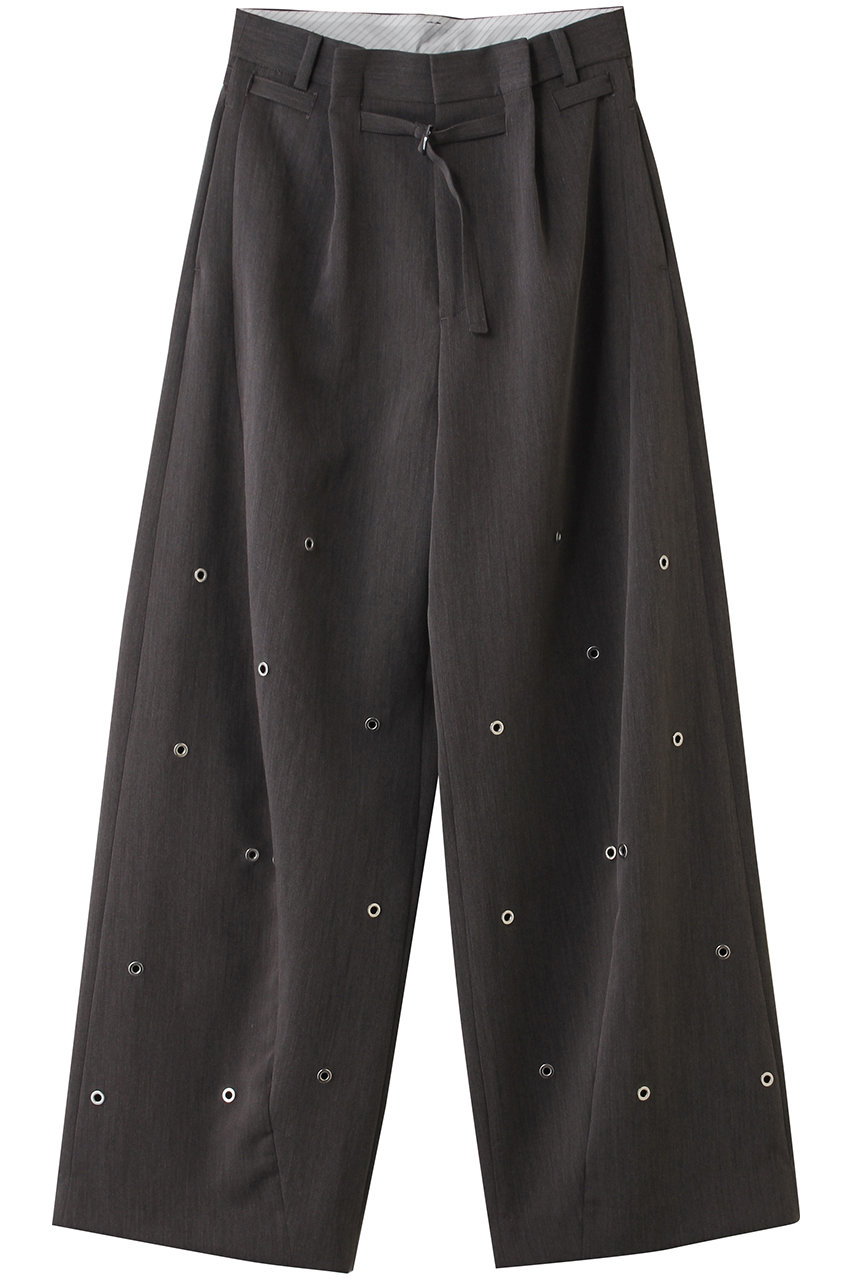 メゾンスペシャル/MAISON SPECIALのEyelet Tuck Pants/アイレットタックパンツ(GRY(グレー)/21261465812)