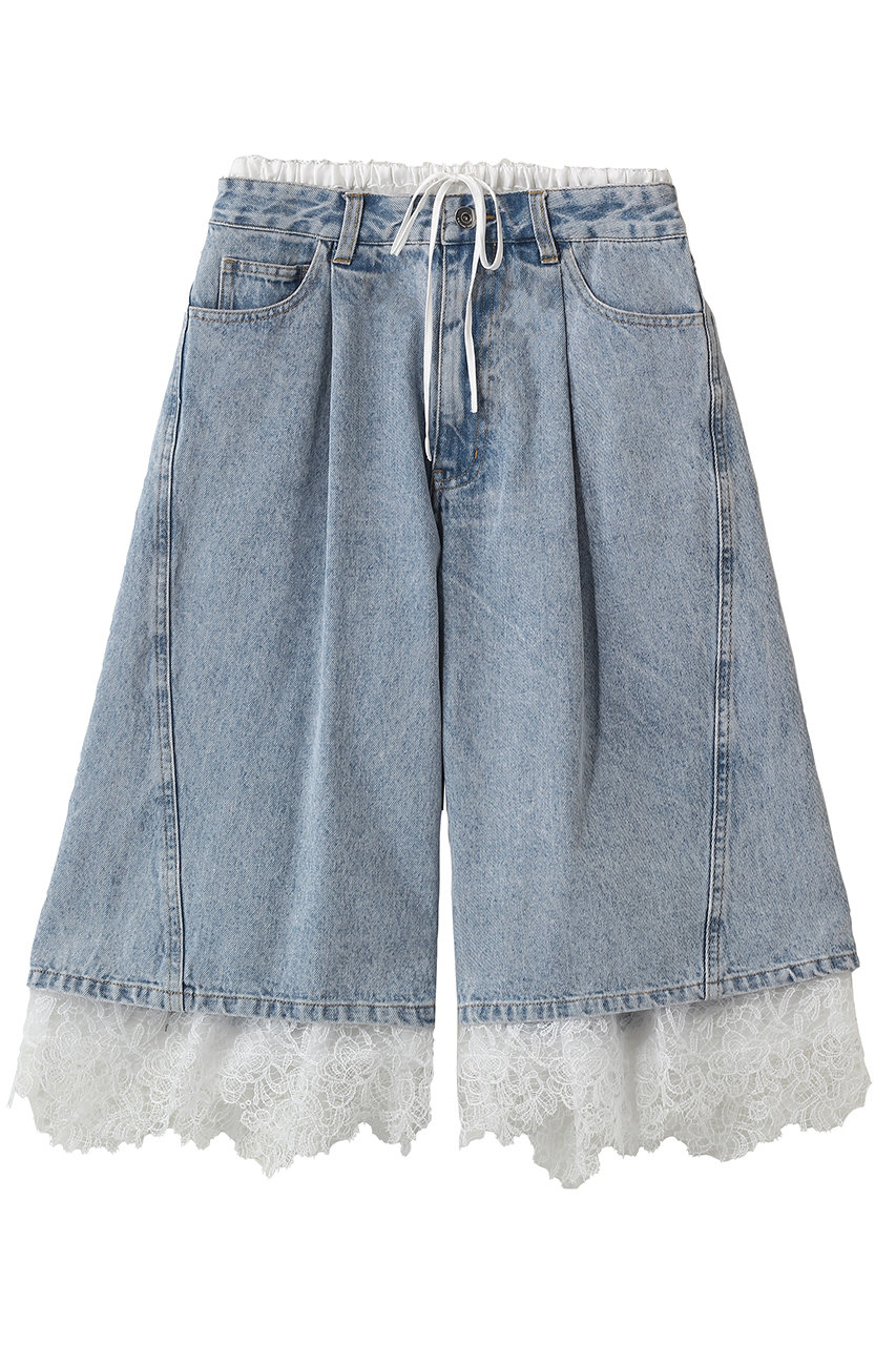 メゾンスペシャル/MAISON SPECIALのMulti-Way Layered Denim Shorts/マルチウェイレイヤードデニムショートパンツ(BLU(ブルー)/21261466303)