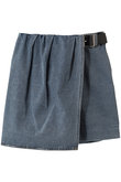 Drape Denim Culotte Skirt/ドレープデニムキュロットスカート