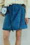 Drape Denim Culotte Skirt/ドレープデニムキュロットスカート メゾンスペシャル/MAISON SPECIAL