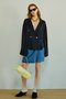 Drape Denim Culotte Skirt/ドレープデニムキュロットスカート メゾンスペシャル/MAISON SPECIAL