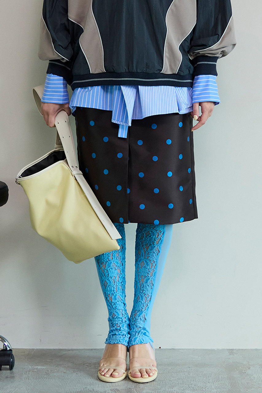 【完売品】MAISON SPECIAL メゾンスペシャル　ドットスカート　38 MAISON SPECIAL(メゾンスペシャル)｜Polka Dot Mock-Neck Skirt/ドット