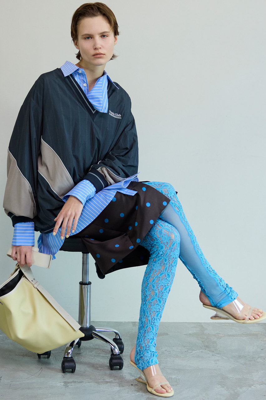 MAISON SPECIAL(メゾンスペシャル)｜Polka Dot Mock-Neck Skirt/ドット