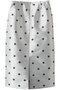 Polka Dot Mock-Neck Skirt/ドットミモレタイトスカート メゾンスペシャル/MAISON SPECIAL WHT(ホワイト)