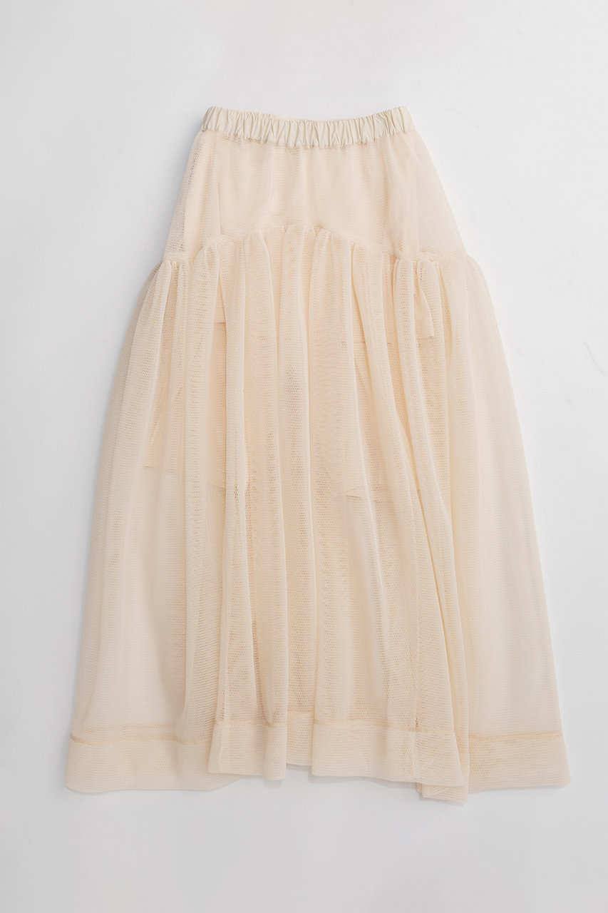 メゾンスペシャル/MAISON SPECIALの【予約販売】Sponge Mesh Flare Skirt/スポンジメッシュフレアスカート(IVR(アイボリー)/21261515704)