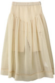 Sponge Mesh Flare Skirt/スポンジメッシュフレアスカート