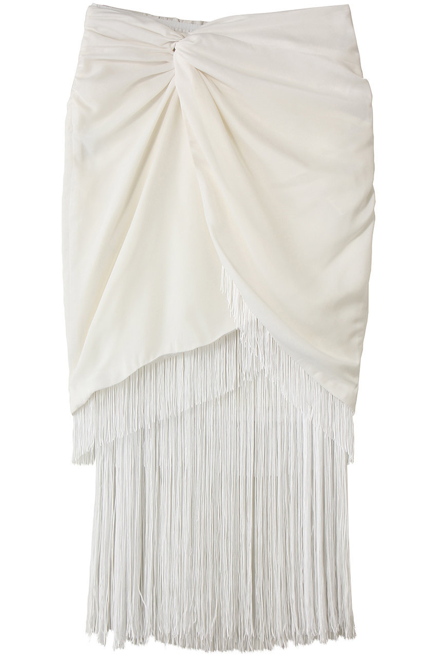 メゾンスペシャル/MAISON SPECIALのMulti-Way Layered Twist Fringe Skirt/マルチウェイレイヤードツイストフリンジスカート(O.WHT(オフホワイト)/21261515801)