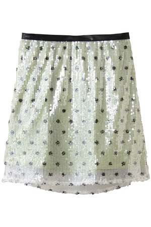メゾンスペシャル/MAISON SPECIALのDot Spandex Mini Skirt/ドットスパンコールミニスカート(110700/110701)