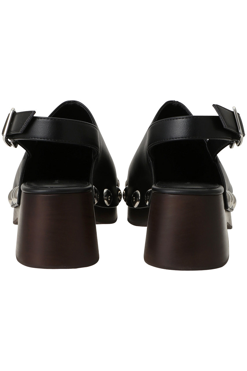MAISON SPECIAL(メゾンスペシャル)｜Volume Studded Wood Clogs