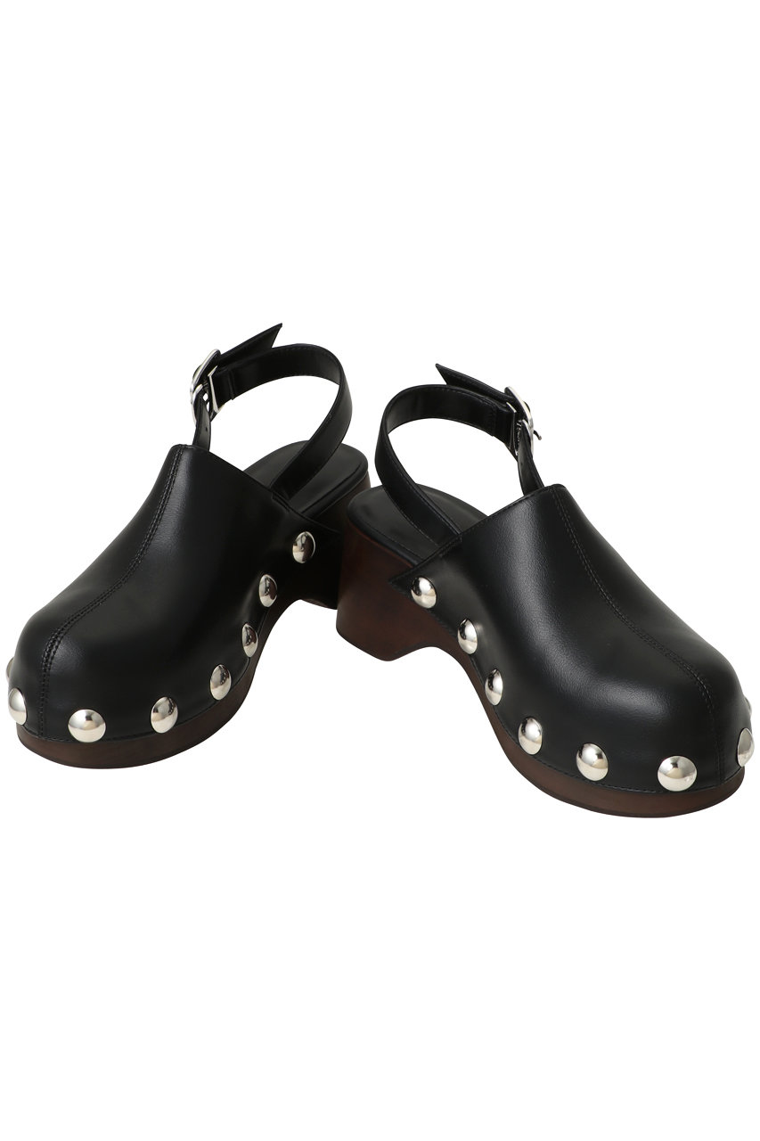 MAISON SPECIAL(メゾンスペシャル)｜Volume Studded Wood Clogs
