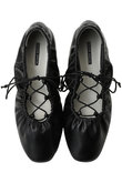 Lace-Up Gathered Flat Shoes/レースアップギャザーフラットシューズ