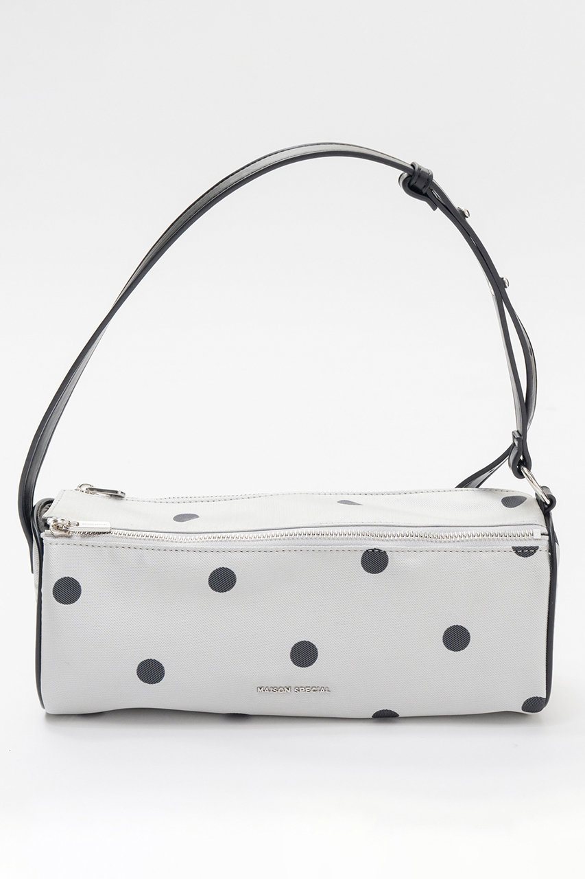 メゾンスペシャル/MAISON SPECIALのDot Narrow Double Zip Boston/ドットナローダブルジップボストン(GRY(グレー)/21261615502)