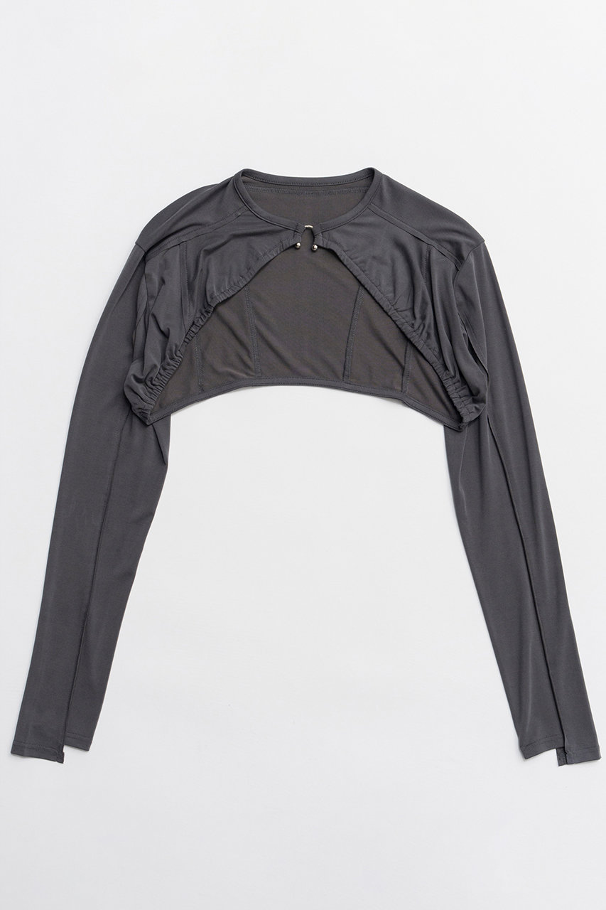 メゾンスペシャル/MAISON SPECIALの【予約販売】Piercing Ring Short Bolero/ピアスリングショートボレロ(C.GRY(チャコールグレー)/21261665205)