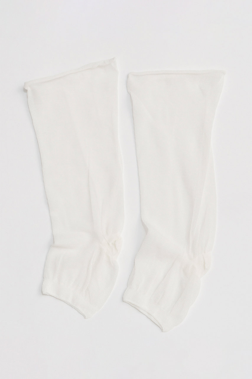 メゾンスペシャル/MAISON SPECIALのShort Sock Tights/ショートソックストレンカ(WHT(ホワイト)/21261665303)