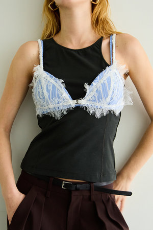 メゾンスペシャル/MAISON SPECIALのLayered Lace Bra/レイヤードレースブラ(160100/160102)