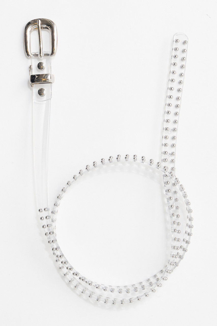 メゾンスペシャル/MAISON SPECIALの【予約販売】Studded Thin Belt/スタッズ細ベルト(CLR(クリア)/21269665301)