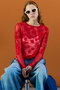 Flower Embroidery Sheer Tops/フラワーエンブロイダリーシアートップス メゾンスペシャル/MAISON SPECIAL