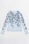 【予約販売】Flower Embroidery Sheer Tops/フラワーエンブロイダリーシアートップス メゾンスペシャル/MAISON SPECIAL BLU(ブルー)