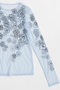 【予約販売】Flower Embroidery Sheer Tops/フラワーエンブロイダリーシアートップス メゾンスペシャル/MAISON SPECIAL