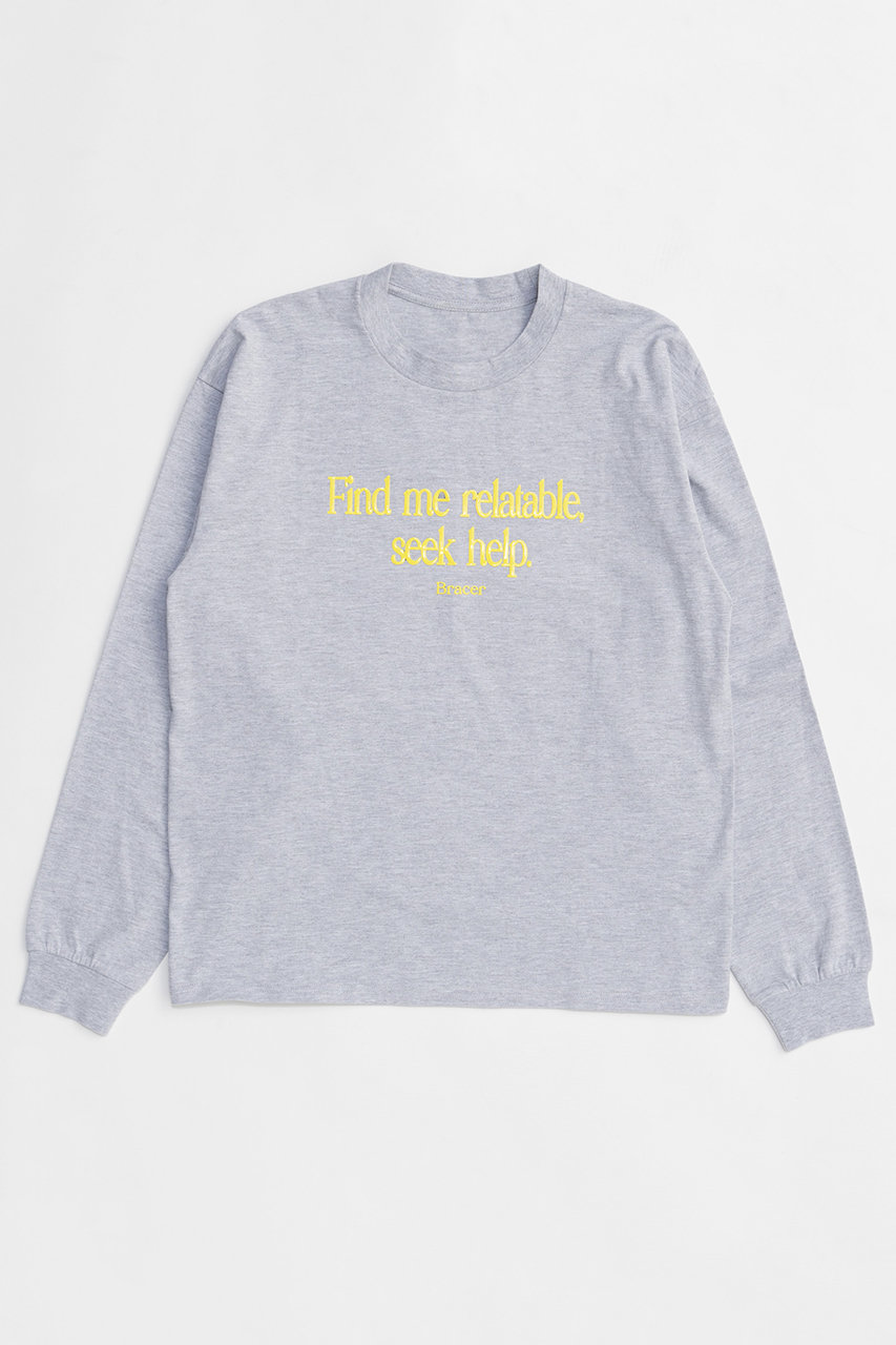 メゾンスペシャル/MAISON SPECIALのFind Me Long T-Shirt/Find meロンTEE(GRY(グレー)/21261415705)
