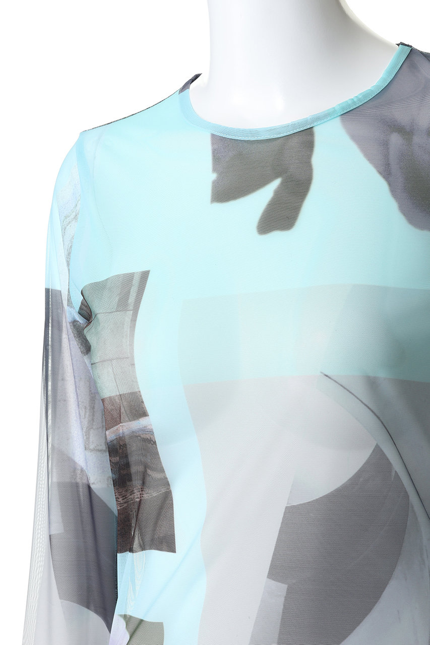 MAISON SPECIAL(メゾンスペシャル)｜Photo Collage Mesh Tops/フォト