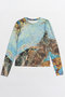 Imagination Print Tops/イマジネーションプリントトップス メゾンスペシャル/MAISON SPECIAL BLU(ブルー)