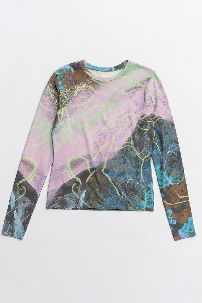 メゾンスペシャル/MAISON SPECIALのImagination Print Tops/イマジネーションプリントトップス(PNK(ピンク)/21261415806)