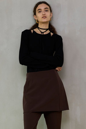 メゾンスペシャル/MAISON SPECIALのLayered Rib Top/レイヤードリブトップス(110100/110103)