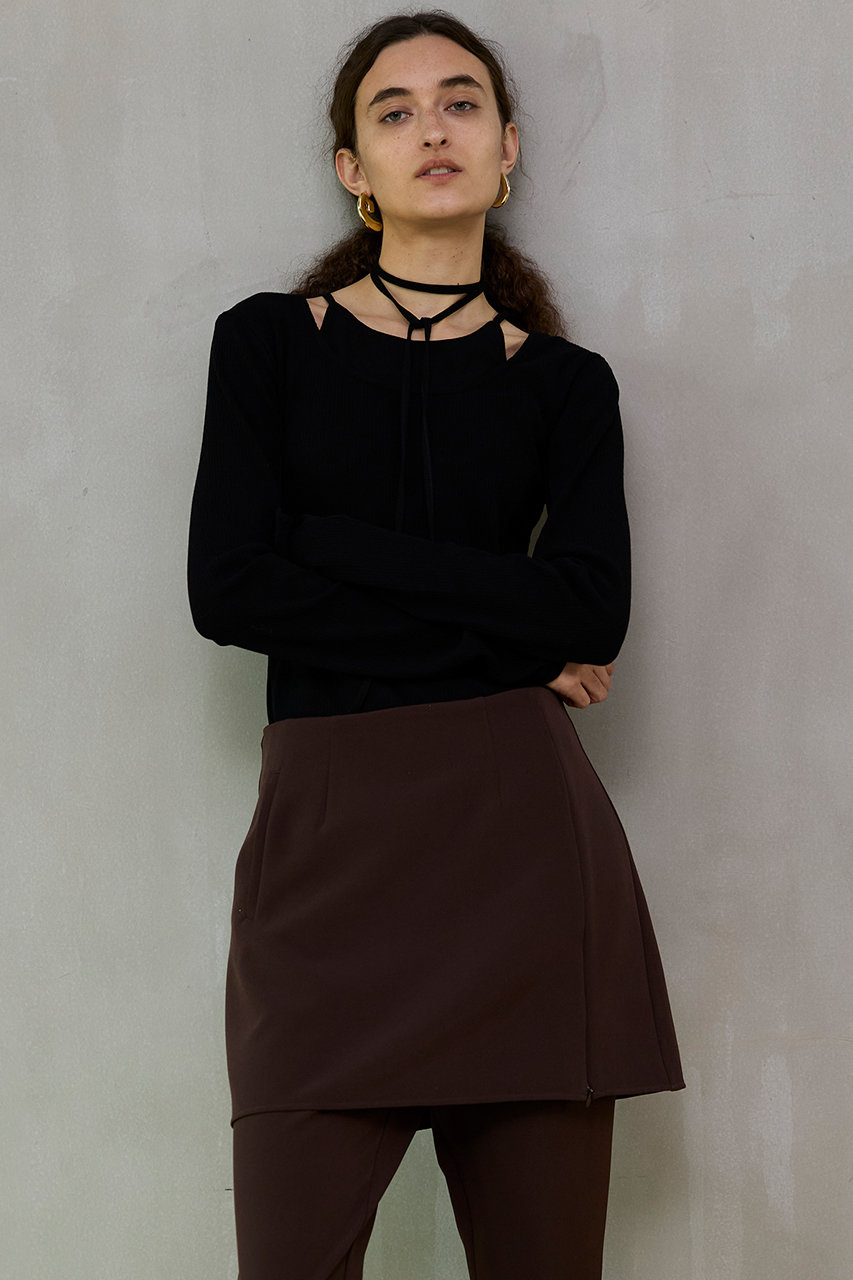 MAISON SPECIAL(メゾンスペシャル)｜Layered Rib Top/レイヤードリブ