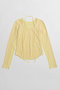Layered Rib Top/レイヤードリブトップス メゾンスペシャル/MAISON SPECIAL YEL(イエロー)