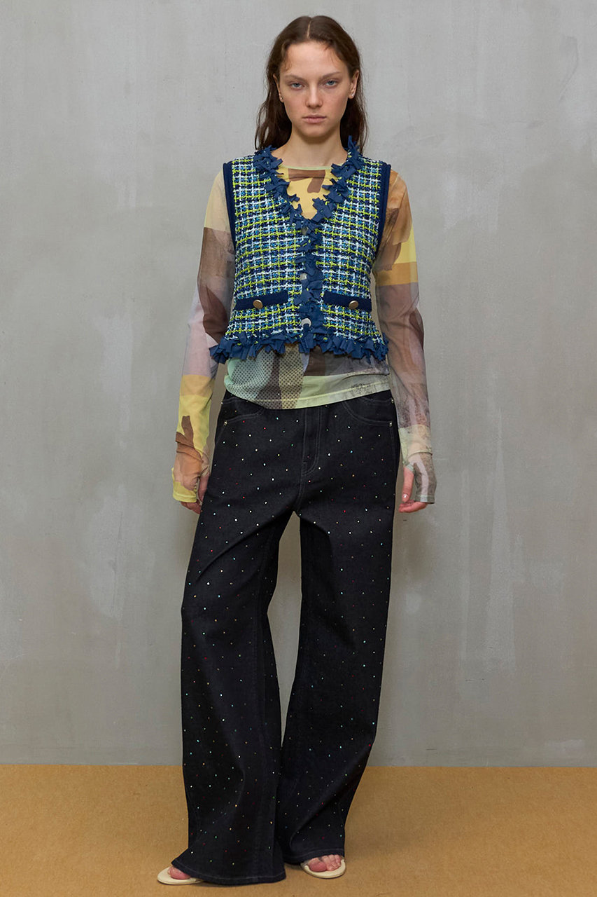 MAISON SPECIAL(メゾンスペシャル)｜Tweed Knit Vest/ツイードニット