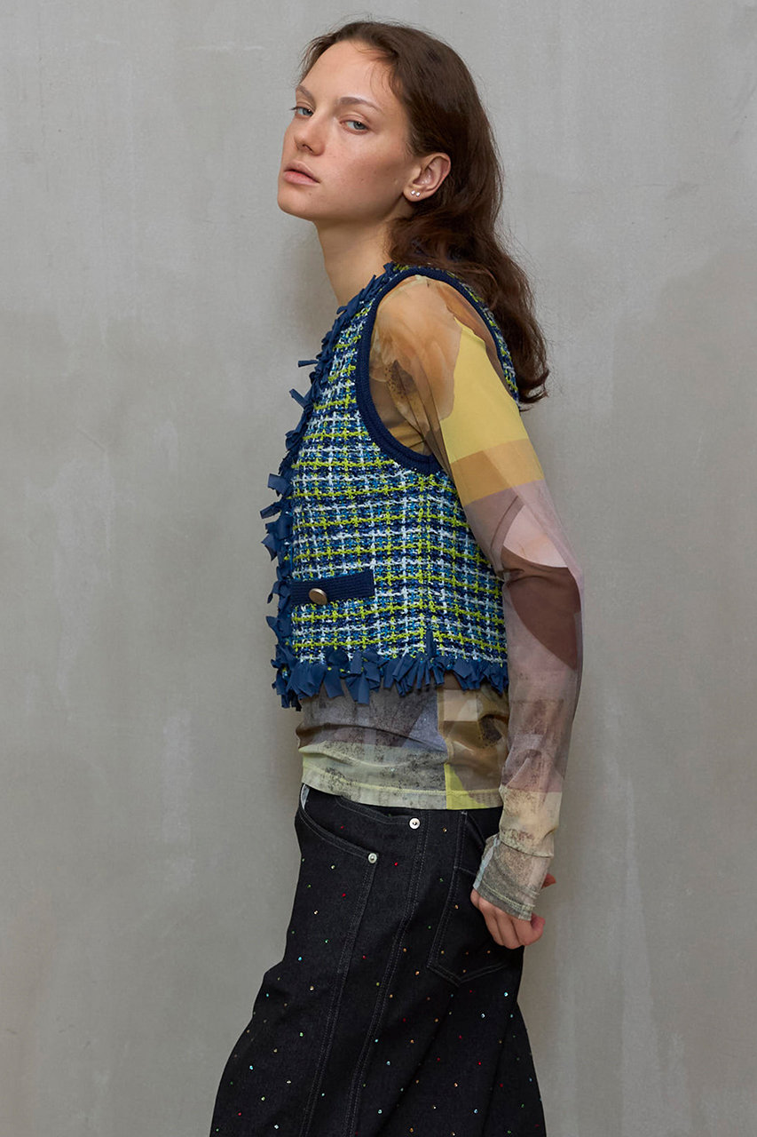 MAISON SPECIAL(メゾンスペシャル)｜Tweed Knit Vest/ツイードニット