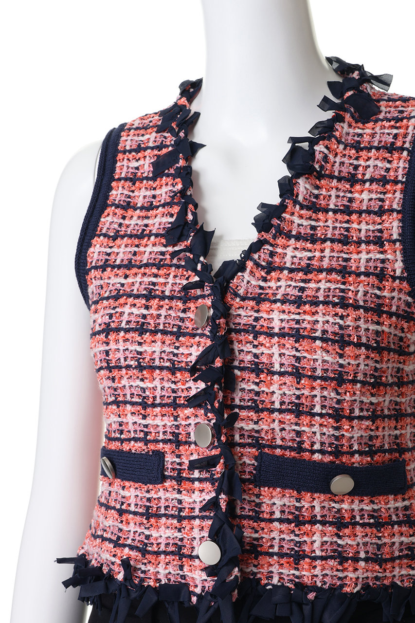 MAISON SPECIAL(メゾンスペシャル)｜Tweed Knit Vest/ツイードニット