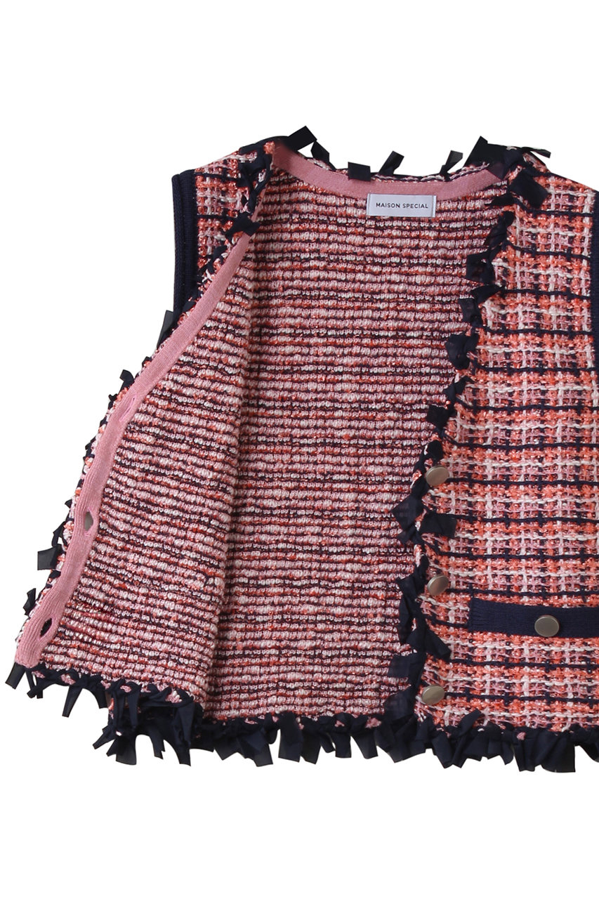 MAISON SPECIAL(メゾンスペシャル)｜Tweed Knit Vest/ツイードニット