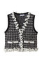 Tweed Knit Vest/ツイードニットベスト メゾンスペシャル/MAISON SPECIAL BLK(ブラック)